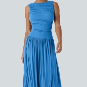 Halara Cobalt Blue Goddess Dress Size Medium